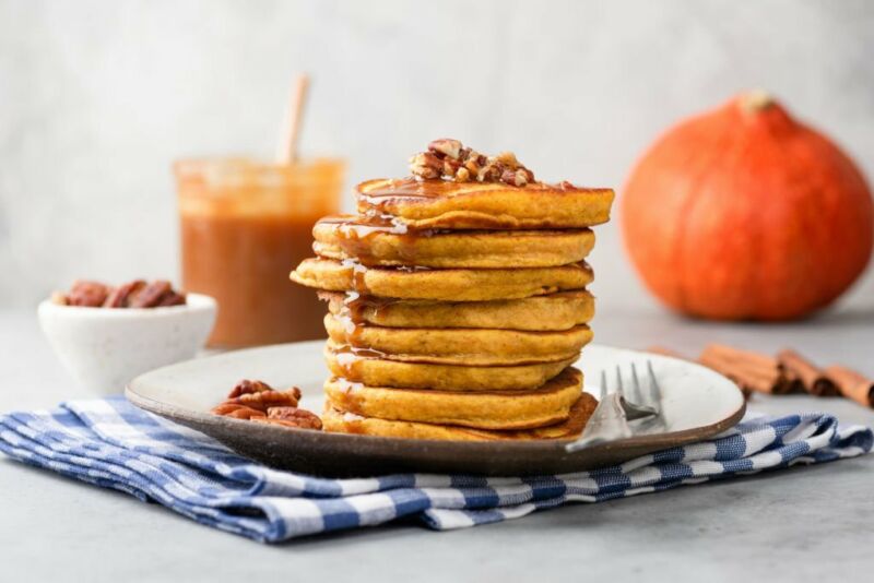 Pumpkin Pancakes with Pancake Mix
